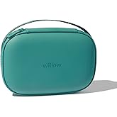 Willow Breast Pump Carrying Case, Teal, Use with Hands Free Wearable Breast Pumps, Ultra Durable Hard Shell Breast Pump Case with Removable Tray, Compact and Discreet
