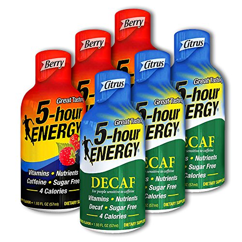 5 Hour Energy, 6 Berry + 6 Decaf Citrus 12 Count