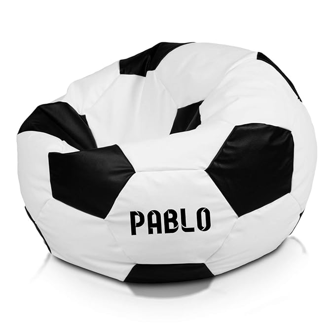 Idealpuf Puff Asiento con Forma de Pelota de fútbol XL ...