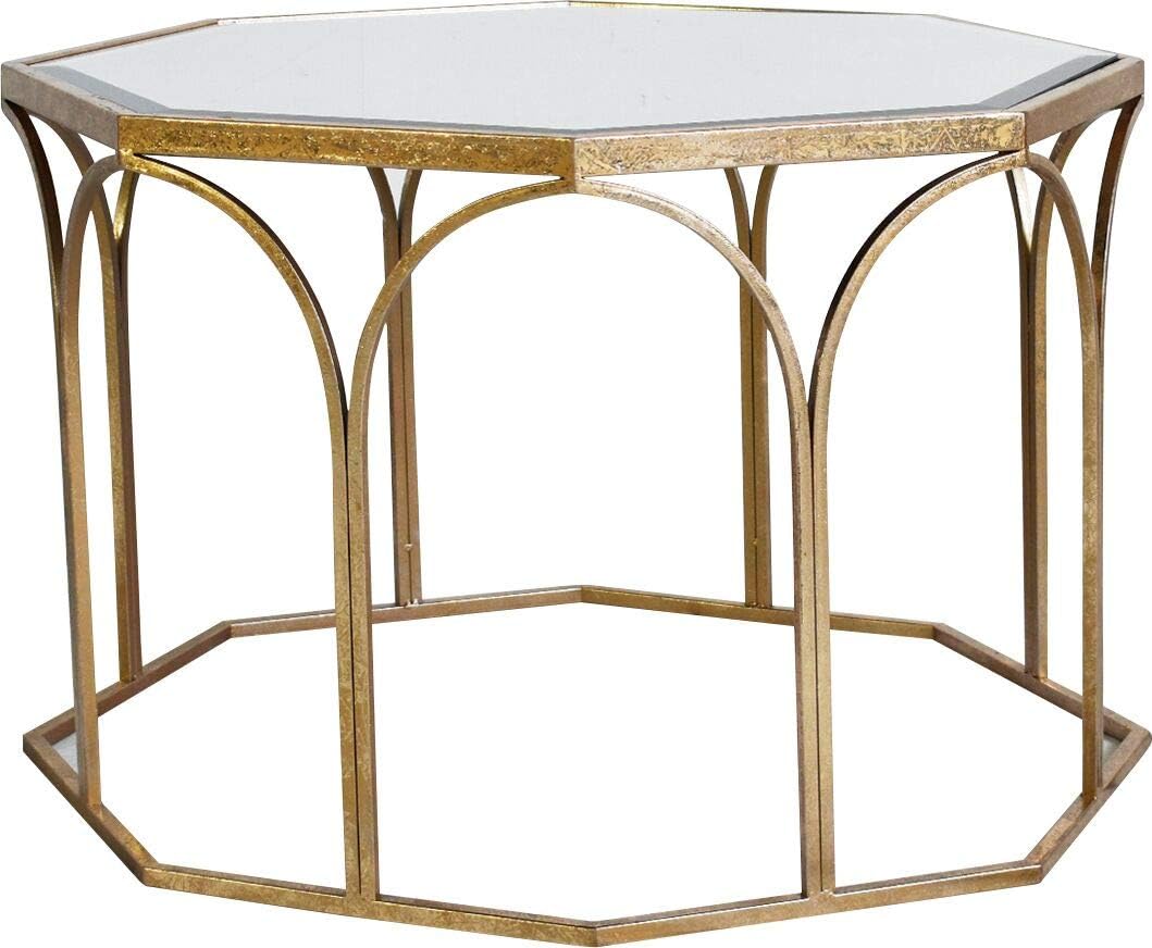 Gallery Direct Canterbury Coffee Table 800x800x500mm Metal Glass Amazon Co Uk Kitchen Home