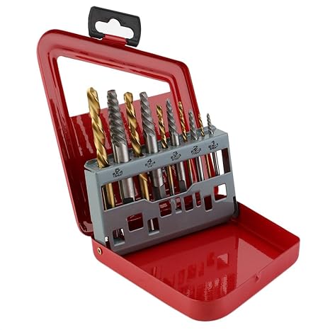Generic High Quty 10PCS/SET Screw Extractor Drill Bit Set Fast Speed Convenient Broken Damaged Bolt Remover Extractor Sets