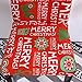 CATSAYS Stretch Chair Covers Christmas Removable Washable Dining Room Chair Protector Slipcovers 4PCS Christmas Home Decor Holiday Seat Cover (B)