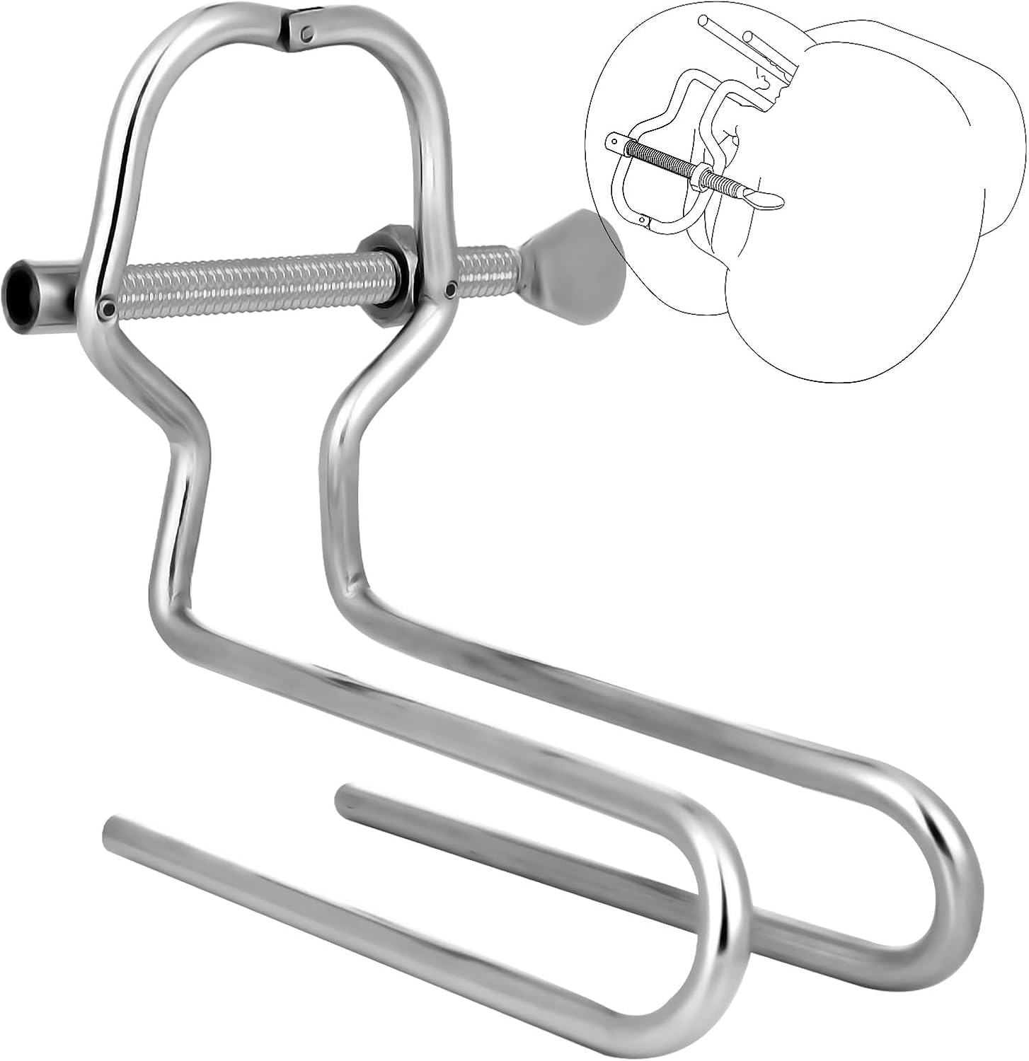 Photo 1 of Adjustable Anal Expander Vaginal Expander Anal Stretcher BDSM Toy Yoikun Stainless Steel Butt Plugs for Anal Trainer,Anal Plug Anal Toys for Men,Women and Beginners