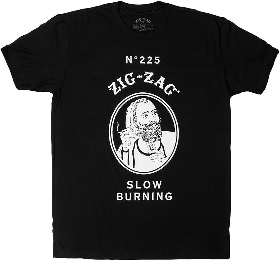 ZIGZAG Rolling Papers Classic TShirt Black Clothing