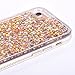 Asstar Case Cover Compatible for iPhone SE 2020 iPhone 7 / iPhone 8, Fashion Creative Design Flowing Liquid Floating Luxury Bling Glitter Sparkle Diamond Soft TPU Case Cover (Gold)