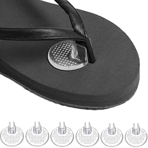 6 pcs Silicone Thong Sandal Toe Protectors, 3 Pairs Clear Flip Flop Gel Guards, Non Slip Cushion Between Toes for Sandals and