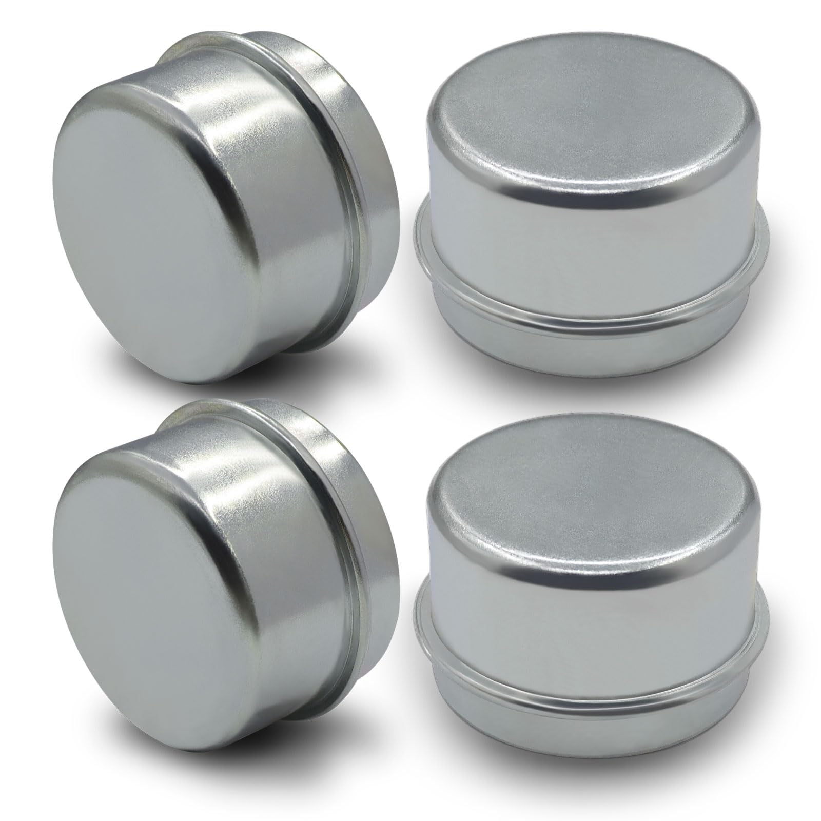 Photo 1 of DEEPDREAM 4 Pcs 1.78" Trailer Bearing Dust Cap Grease Cap for 3/4" Trailer Wheel Hub Axles - Bolt Metal Trailer Axle Bearing and Hub Dust Caps for Most 5200 to 6000 Pound Axles