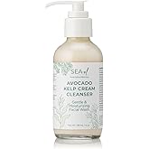 Sea-el Avocado Kelp Cream Cleanser | Gentle & Moisturizing Facial Wash | 4 Ounce