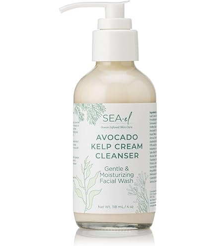 Amazon.com: Sea-El Avocado & Kelp Cream Cleanser Non-Foaming