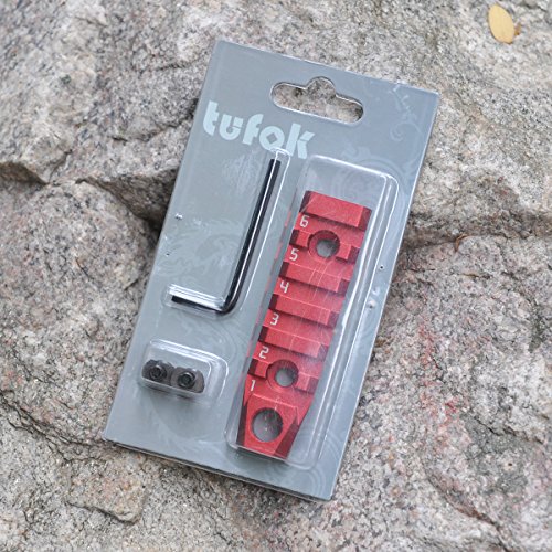 TuFok M-lok Picatinny Rail Section - Mlok Bipod Adapter Mount(6-Slot Aluminum) - Thumbnail 3