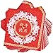 Sparkle and Bash Chinese New Year Paper Party Napkins, Red & Gold Foil (5 in, 50 Pack)