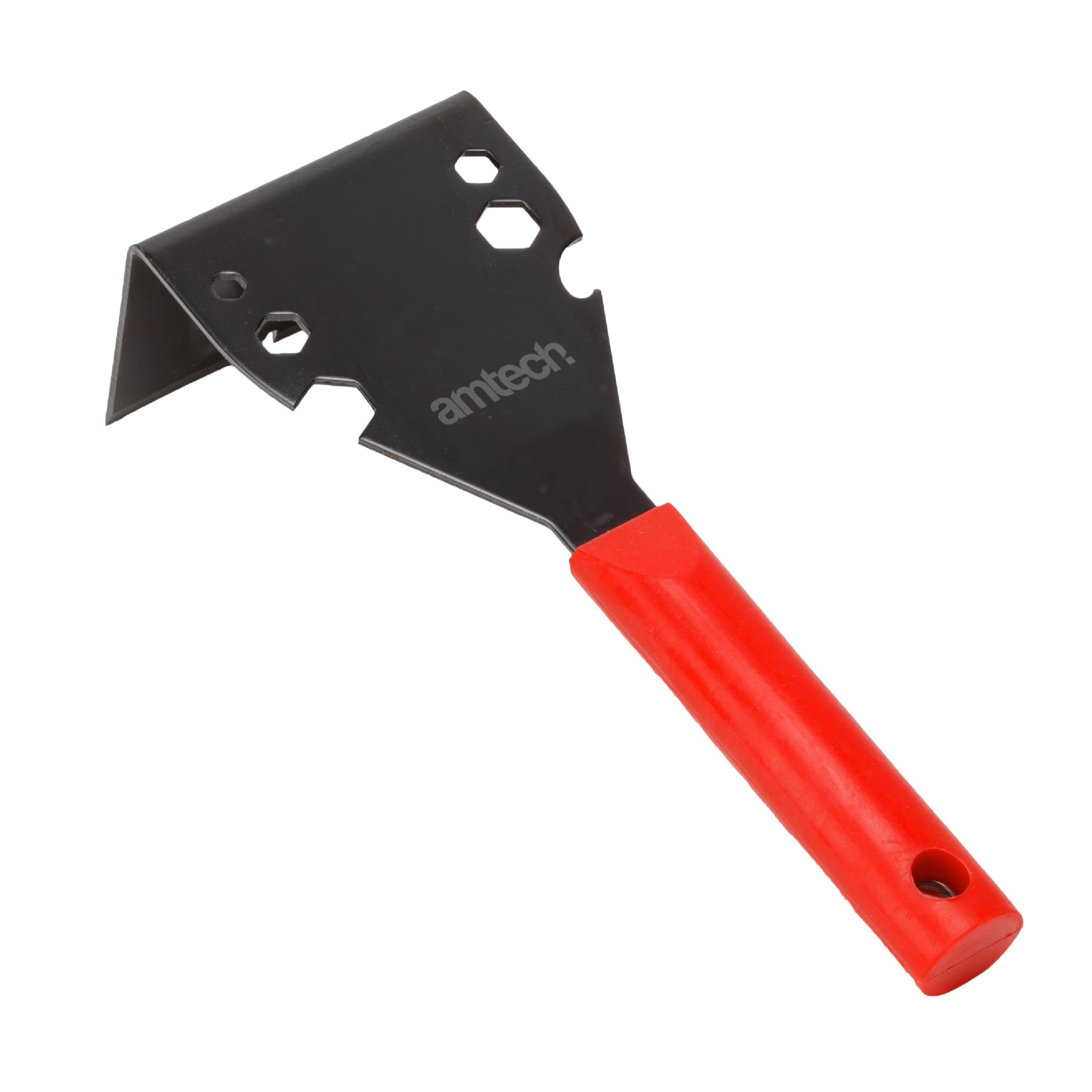 Amtech - Pry Bar, Nail Puller and Tile Remover Tool in One for Home DIY, Laminate Flooring Tool for Removing Skirting Boards and More, Heavy Duty, Non Marking, Ergonomic Handle