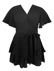 Relipop Women's Summmer Rompers Jumpsuits V Neck