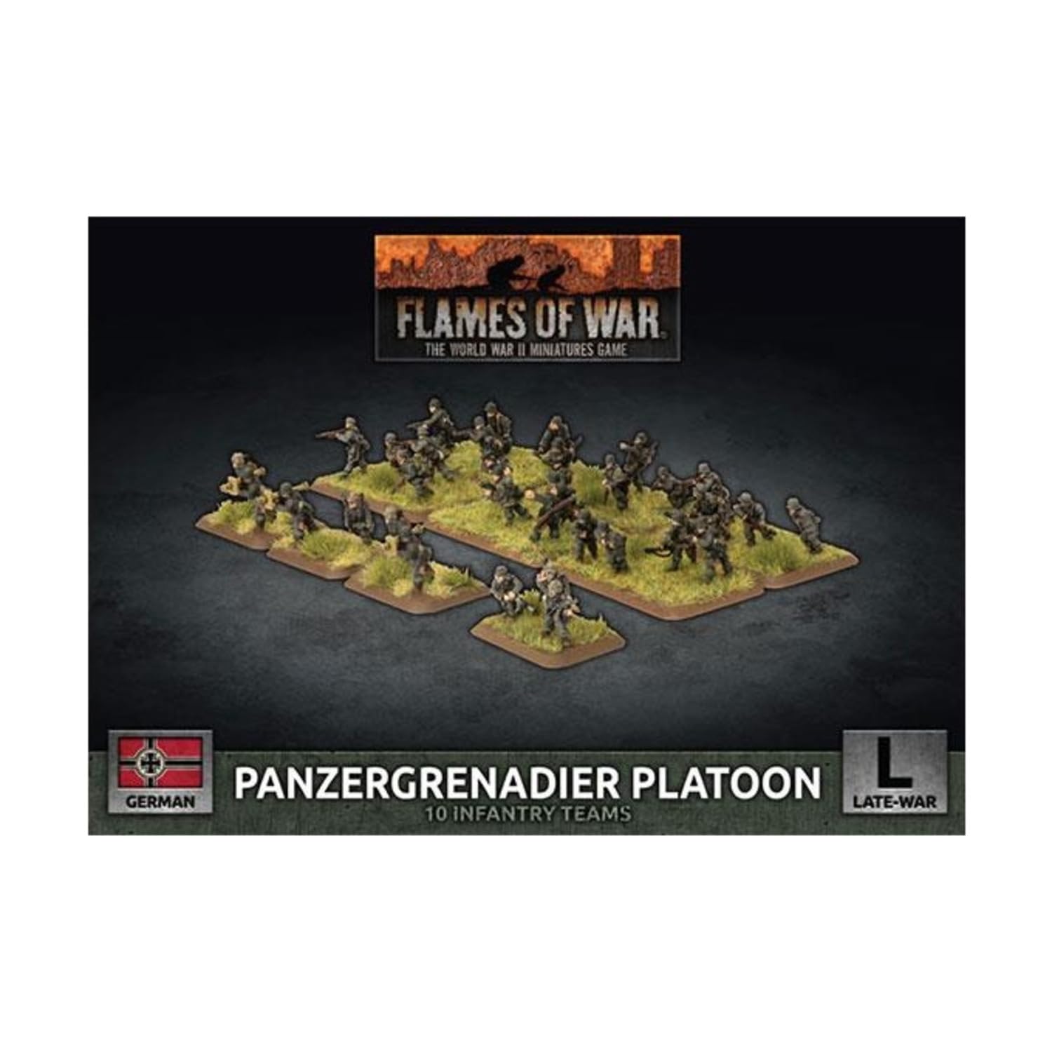 Flames of War German Panzergrenadier Platoon (Late War, GBX169)