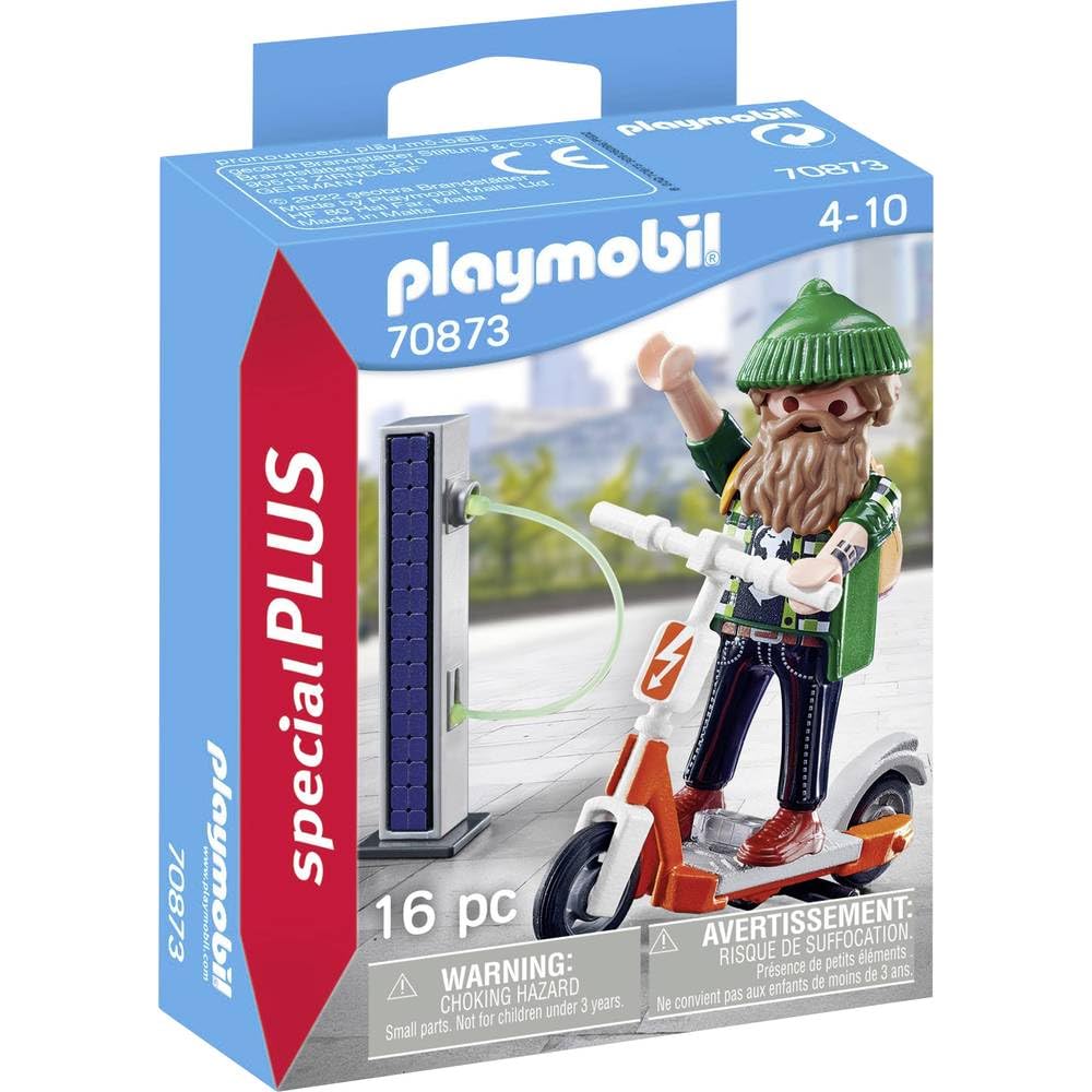 Playmobil 70873 E-Scooter, Fun Imaginative Role-Play, PlaySets Suitable for Children Ages 4+