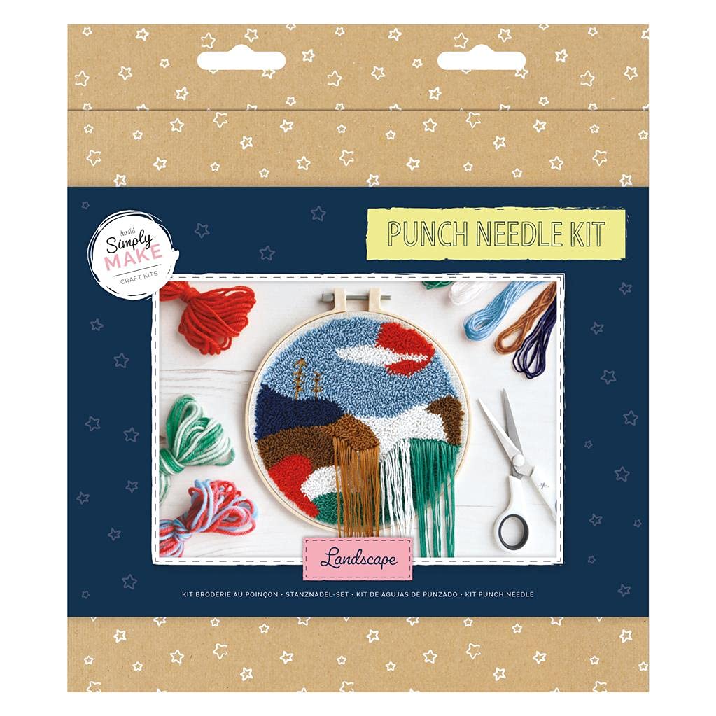 Simply Make Punch Needle Kit, Landscape, Single Craft Kit Set — image 1