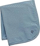Coolibar UPF 50+ Baby Sun Blanket - Sun Protective (One Size - Vintage/Midnight Blue Feeder Stripe)