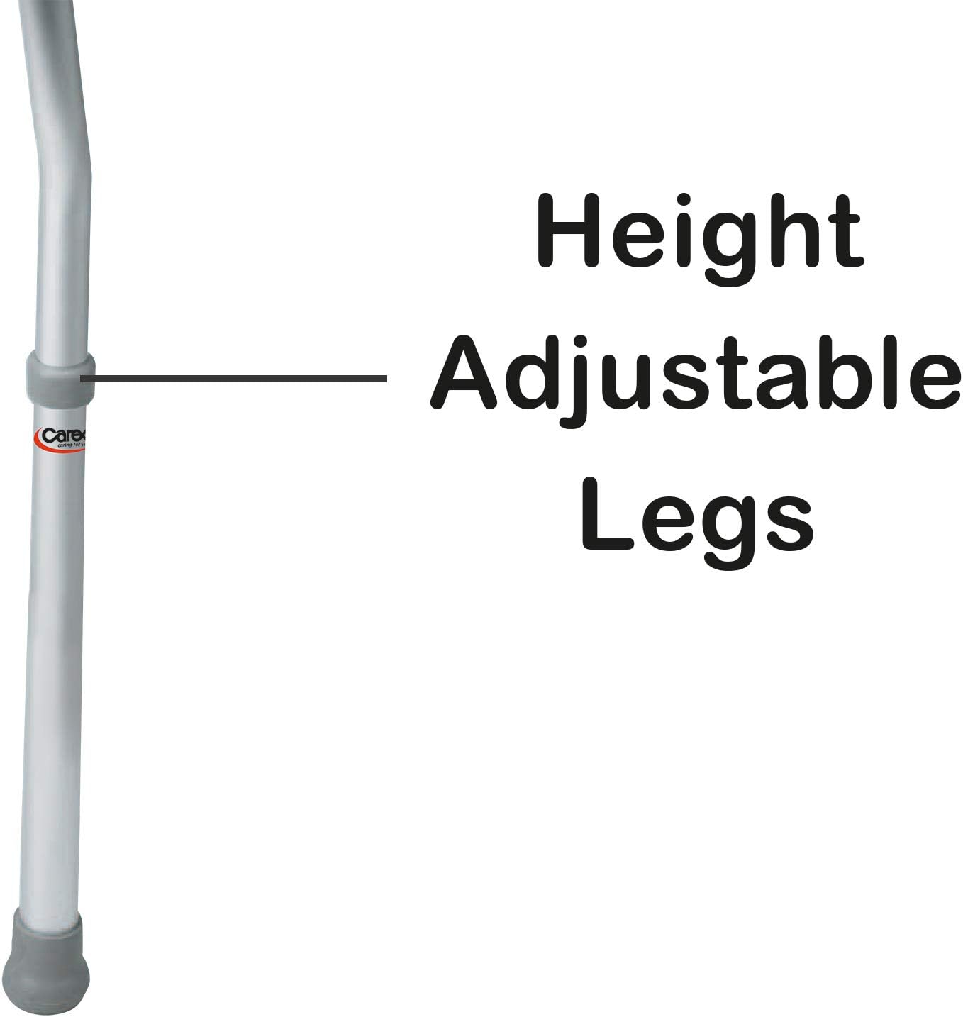 Carex Toilet Safety Frame - Toilet Safety Rails and Grab Bars for Seniors, Elderly, Disable, Handicap - Easy Install with Adjustable Width/Height, Fits Most Toilets: Health & Personal Care