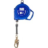 Palmer Safety SRD 50 FT. Self Retracting Lifeline I ANSI Z359.14-2021 Class 1 I SRL Device Swivel Top Galvanized Cable w/Small Steel Snap Hook I Fall Arrest Safety Yoyo