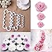 Bluecookies 3PCS 3D Rose Flower Cutter Mold Fondant Cake Decorating Maker Mould
