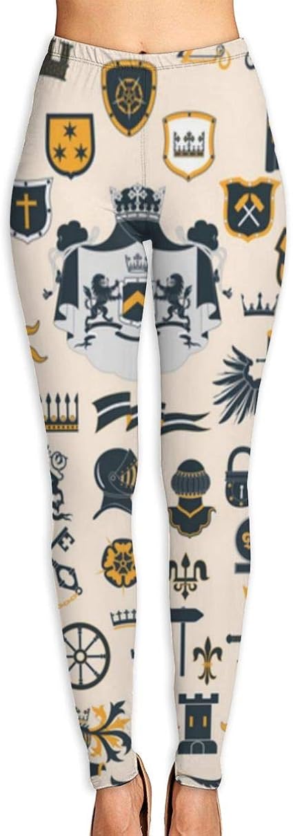 Amazon.com: Yoga Pants Womens,Big Vector Collection Heraldic Design
