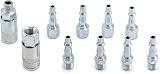 QWORK 10Pcs Air Line Connectors 1/4 BSP Quick Release Fittings view 7