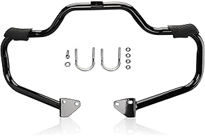 MoKitDora Dyna Engine Guard Highway Rail Mustache Crash Bar 1.25" Fat for Harley Dyna Street Bob FXDB Fat Bob FXDF Low Rider 