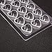 Jeteven Chocolate Mold, Jelly Candy Mold, Non-Stick Heart PC Polycarbonate Chocolate Mould-21 Cavities