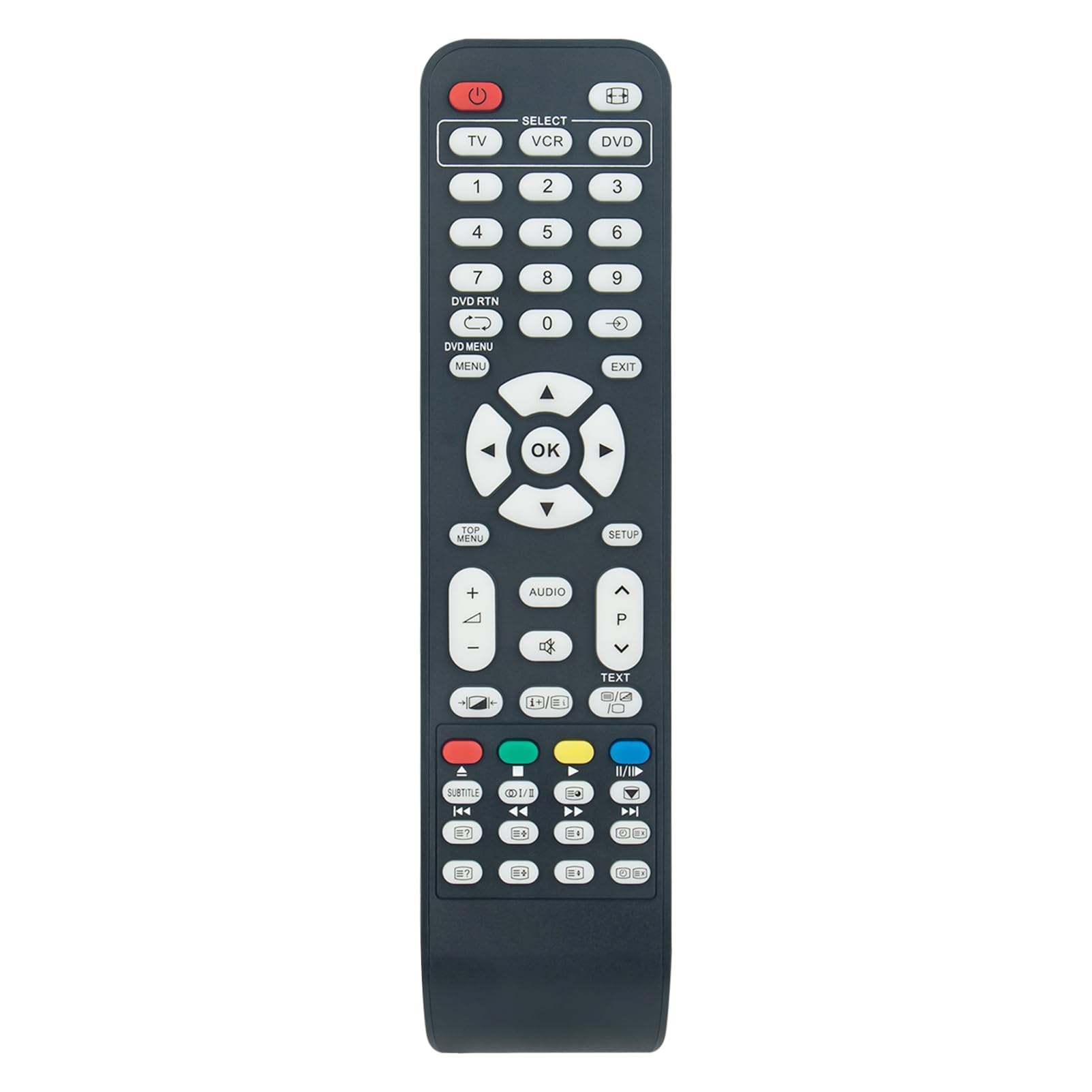 VINABTY CT-90274 CT90274 Replacement Remote Control Compatible with Toshiba DVD TV 32C3000 32C3000 (VCR) 37C3000PG (TV+DVD) 42C2500P 75005952 32C3000P