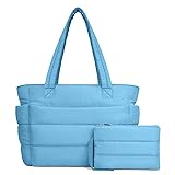 TOPDesign Puffer Tote Bag for Women, Lightweight