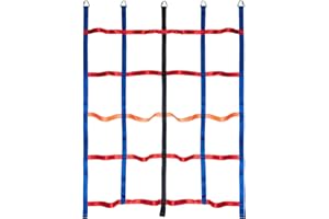 MARKVILLE Climbing Cargo Net, Polyester Climbing Net for Kids, Swingset Accessories, Climbing Rope for Playgrounds, Jungle Gyms, Trees, and Obstacle Course for Outdoor Use (4 Colors)