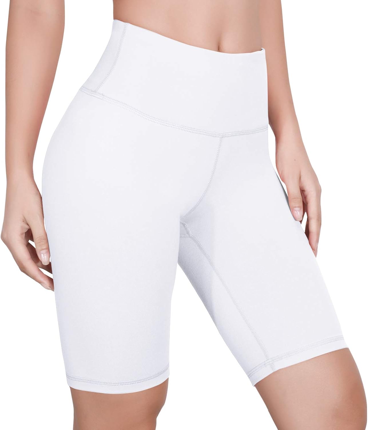 ODODOS Women's Yoga Short Tummy Control Workout Running Athletic Non See-Through Yoga Shorts with Hidden Pocket: Clothing