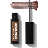 Morphe Brow Tease Eyebrow Gel Mousse - Volumizing Brow Gel to Tint, Thicken &amp; Shape with 100% Natural Bamboo Fibers - Enriched with Conditioning Coffee Seed Oil - Almond (0.16 fl oz)