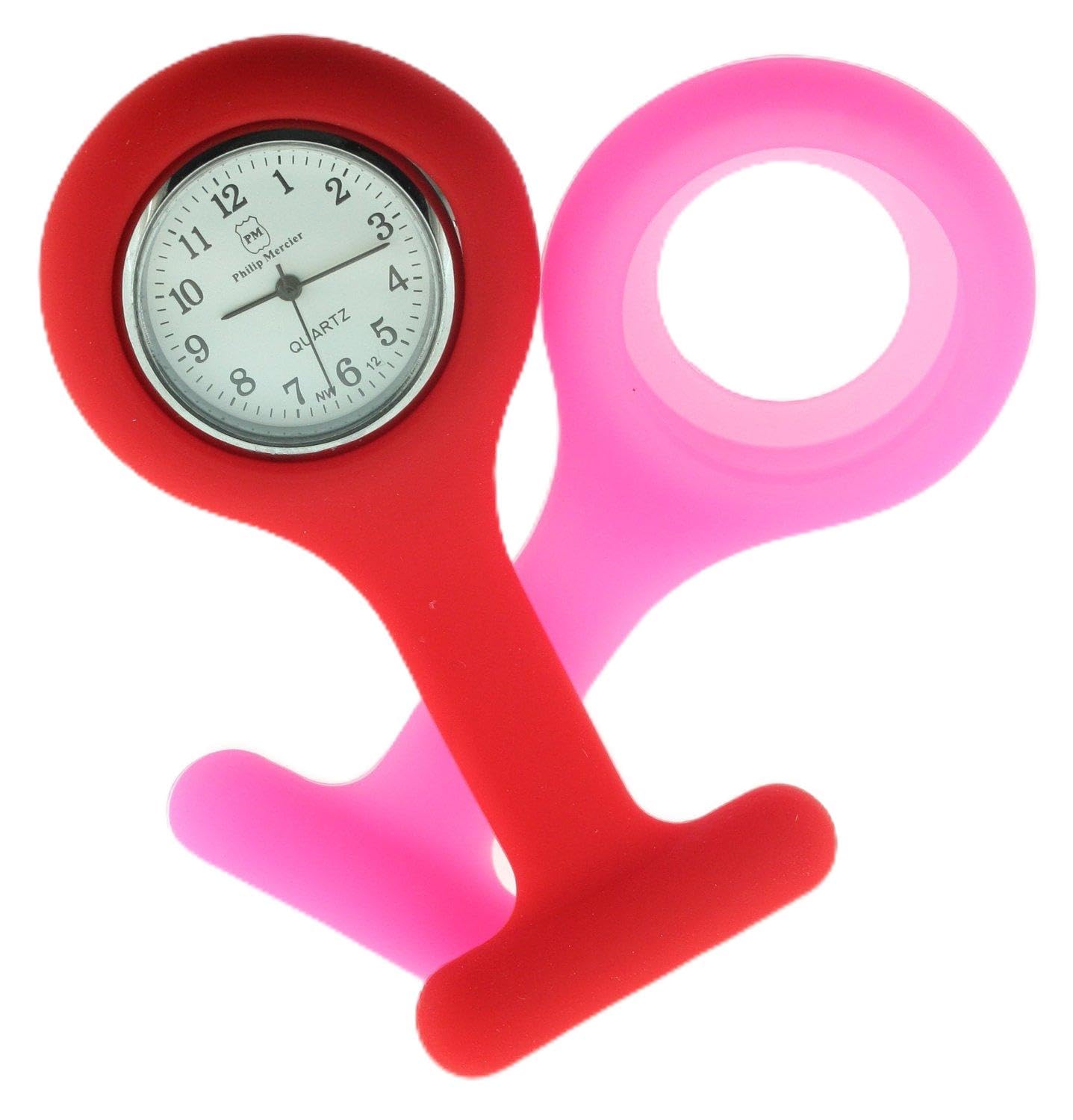 Philip Mercier Unisex Quartz Watch with White Dial Analogue Display and Multicolour Silicone Strap NW12/E