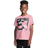 Messi Boys Lifestyle Short Sleeve T-Shirt, Slim-fit Graphic Tee, Cotton Blend Fabric