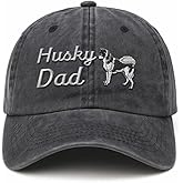 Soft Baseball Cap Embroidered Hat Siberian Dad Husky Dog Sibe Vintage Hats Washed Baseball Caps