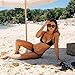 Canserin Women Push-Up Bikini Set, Bandeau Padded Swimsuit (M, Black)
