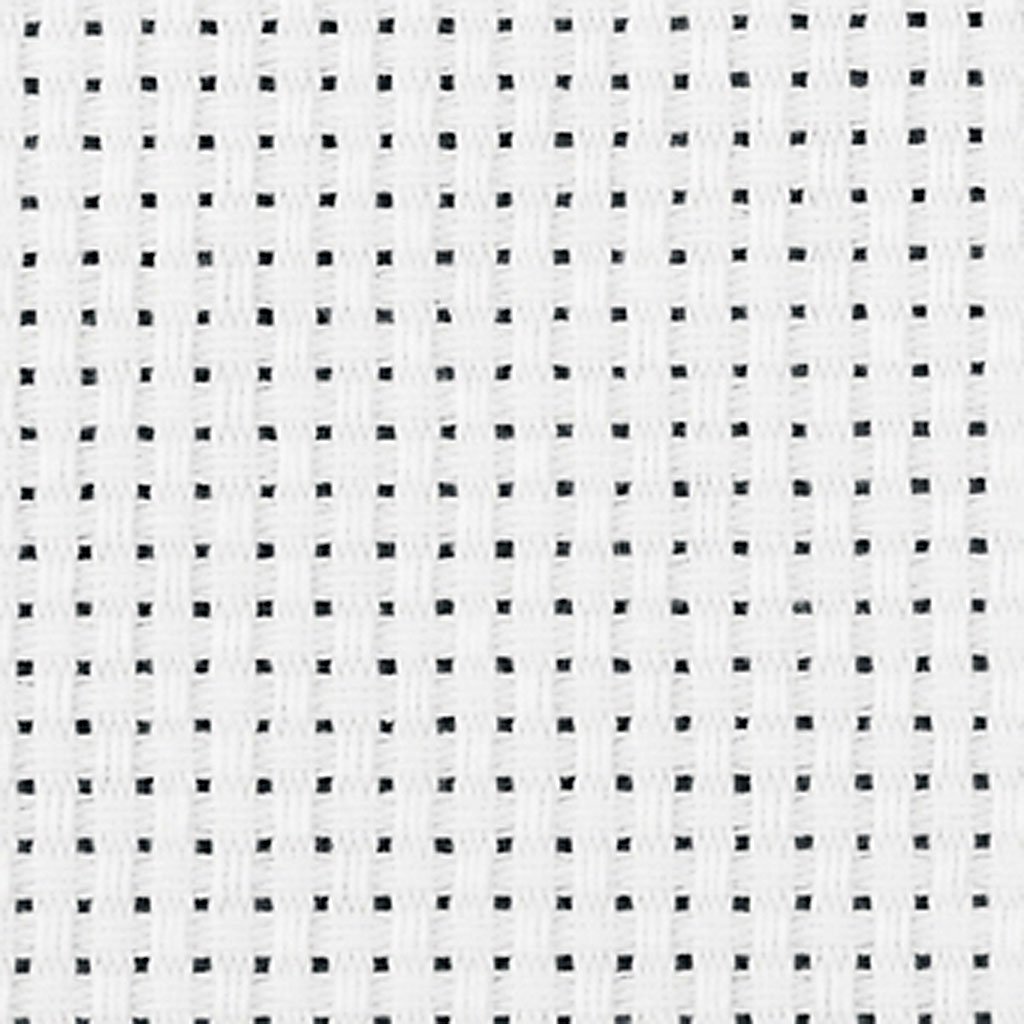 Aida Fabric, W: 150 cm, white, 3 m