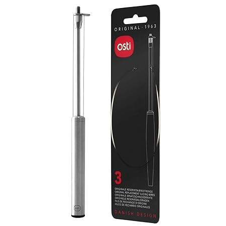 Osti Käseschneider Edelstahl + 3 Ersatzdrähte