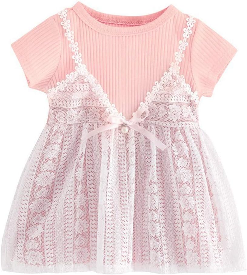 GorNorriss Baby Dress Winter Infant Girls Short Sleeve Floral Print Dress Dresses