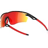 AJBAY Polarized Sports Sunglasses for Men Women,Wrap Around Sun Glasses for Running Cycling Baseball Fishing Golf Hiking