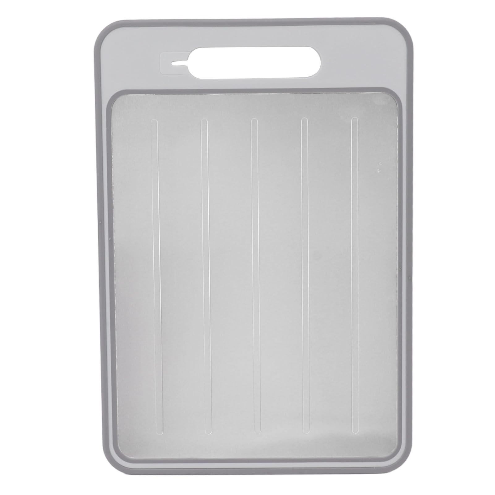 Cutting Board, Multifunction Thick Chopping Board Meat Cutting Board Rapid Defrosting Tray Cutting Boards Defrosting Tray (Grey)