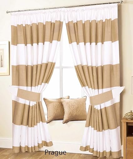 Sleepynights Love2sleep Pair Of Pencil Pleat Lined Thermal Striped