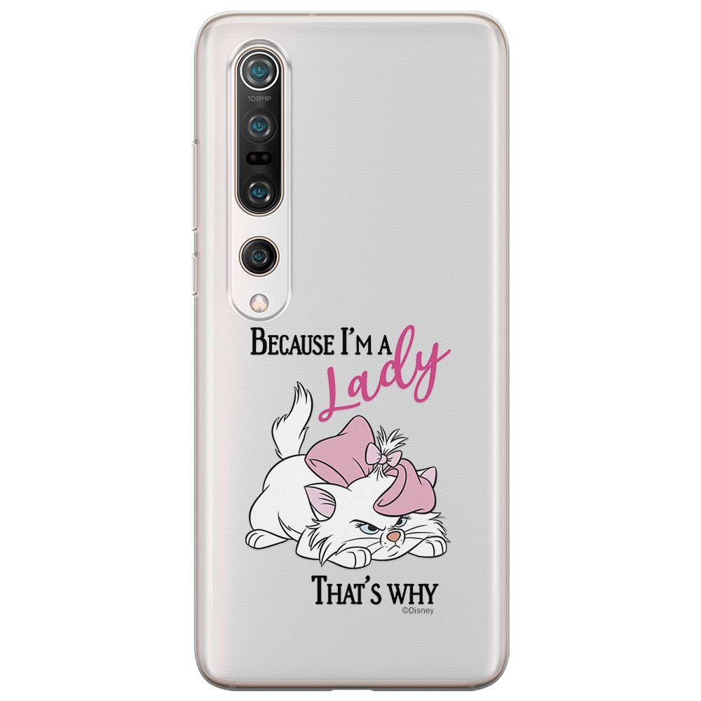 ERT GROUP mobile phone case for Xiaomi MI 10 / MI 10 PRO original and officially Licensed Disney pattern Marie 004 optimally adapted to the shape of the mobile phone, partially transparent