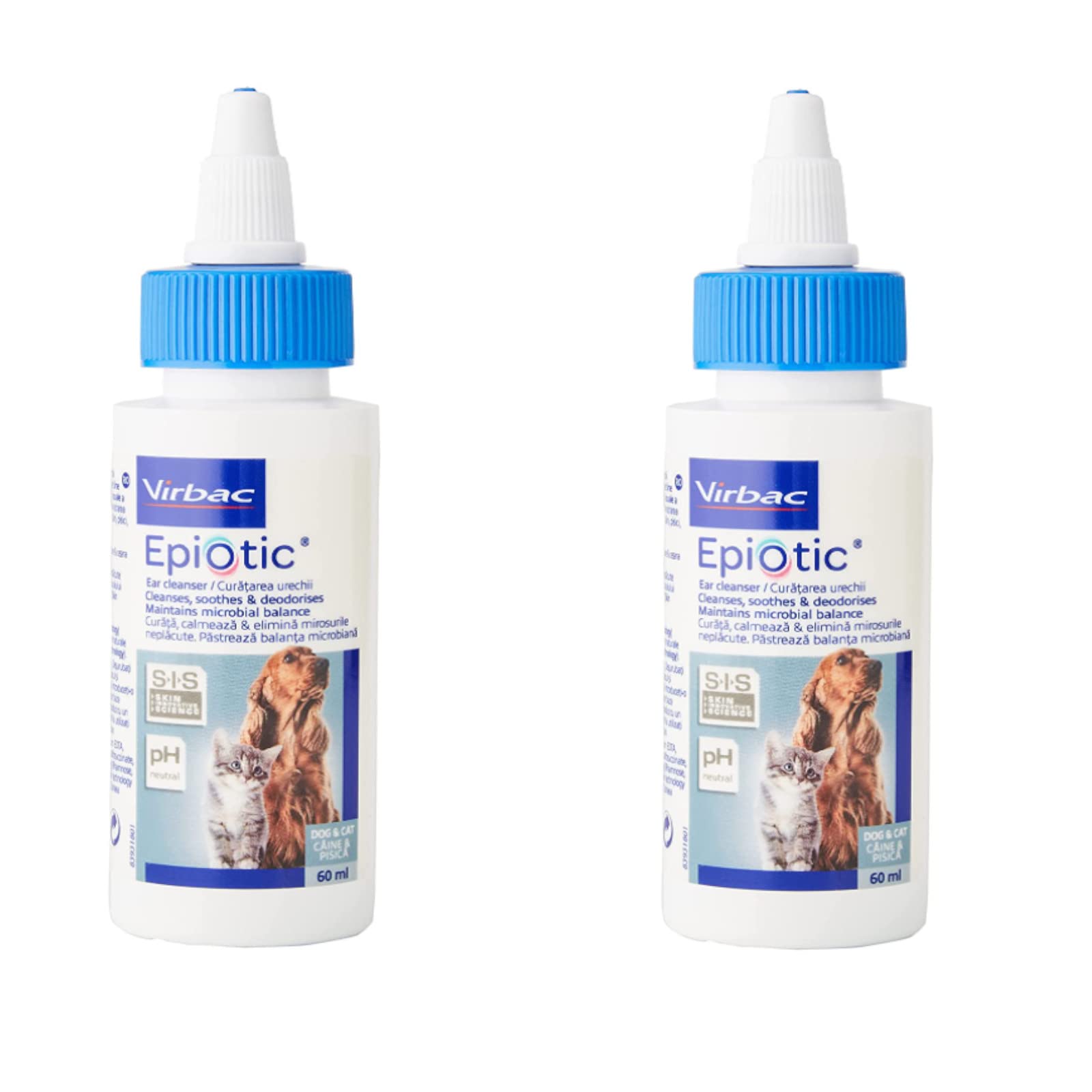 Generic Virbac Epiotic Ear Cleaner - Twin Pack - 2 x 60 ml