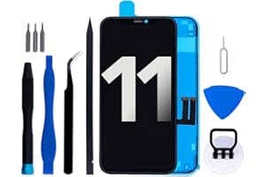 iGloFix for iPhone 11 Screen Replacement Kit, 6.1" LCD Display 3D Touch Digitizer Assembly with Repair Tools and Frame Adhesive (Model A2221/A2111/A2223) Black