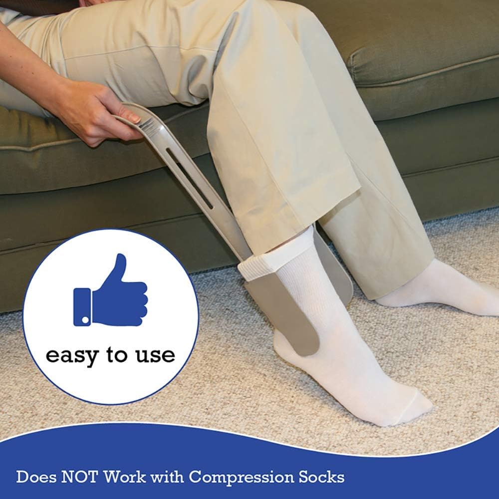 Sock Horse - Senior Sock Aid - Help Put On Socks - Taupe Color: Health & Personal Care