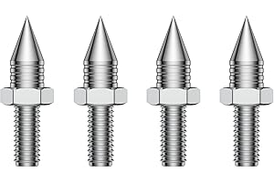 Tertullus Speaker Spikes M8 Vibration Isolation Stand Feet (Without Spike Pad) for Speaker, Subwoofer, Amplifier, CD DVD Player (4 pcs)