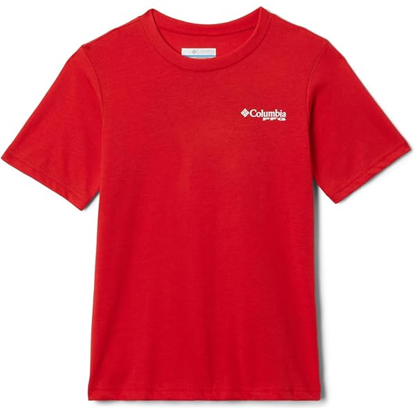 T-shirt Columbia Basin Ridge - Manches Courtes Imprimé - Garçon - Gris XS