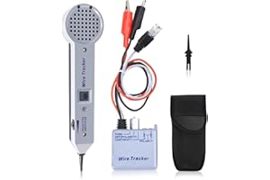 Kamitaly Tone Generator Kit, Wire Tracer Circuit Tester, Tone Generator Wire Tracer, 200EP High Accuracy Cable Tester, Multi-Tone Cable Test Kits with Inductive Amplifier for Network Cables Collation